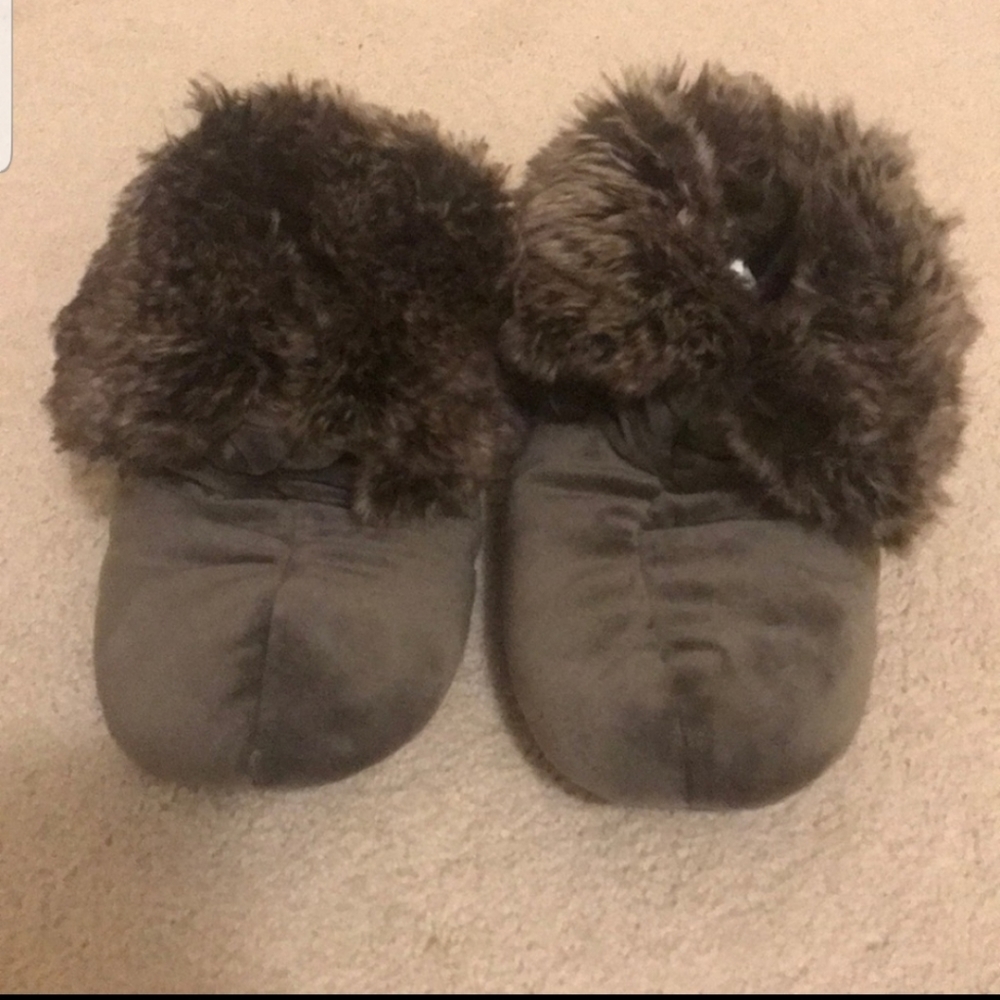 Restoration Hardware Faux Fur Booties